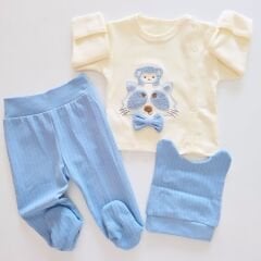 Baby can kendinden eldivenli yenidoğan takım 0-3 ay