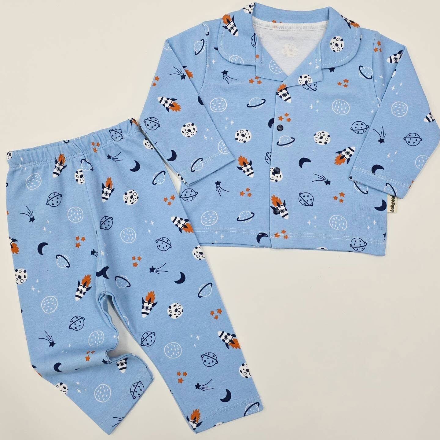 Mevsimlik penye pijama takım 3-6-9-12 ay