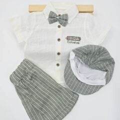 PARTNER BABY MÜSLİN ŞAPKALI TAKIM 6-9-12-18-24 AY