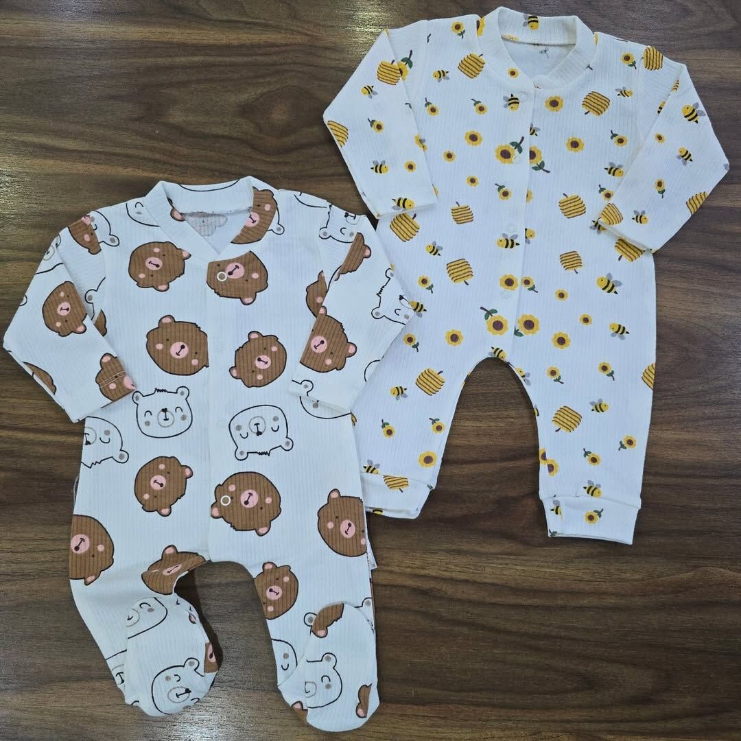 Nayınom Baskılı penye fitilli tulum