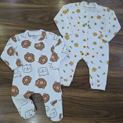 Nayınom Baskılı penye fitilli tulum