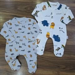 Nayınom Baskılı penye fitilli tulum