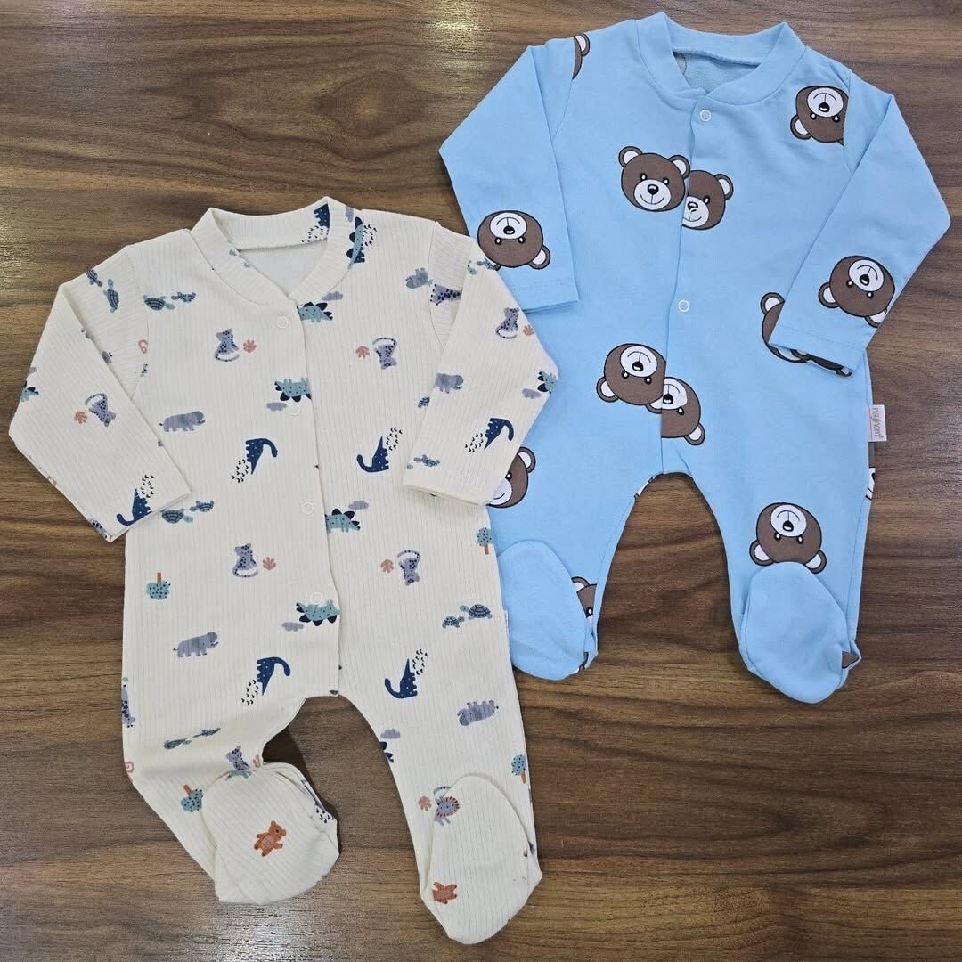 Nayınom Baskılı penye fitilli tulum