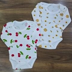 Nayınom Baskılı penye fitilli çıtçıtlı badi