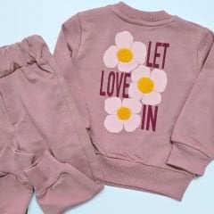 Luqqa baby love baskılı takım