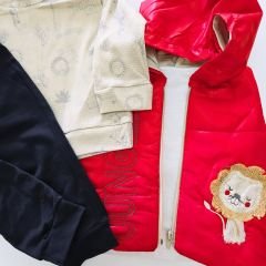 Hippıl baby aslan nakışlı şişme yelekli takım