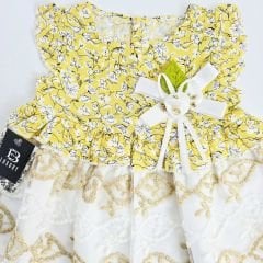 Baby luxury çiçekli dantelli elbise