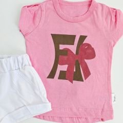 Rioo baby ribana şortlu fiyonklu takım