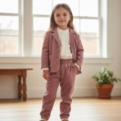 Gömlekli kadife takım