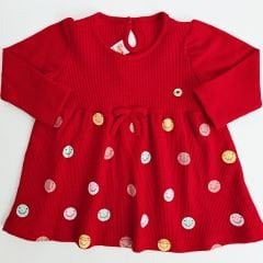 Deco baby smile emojli waffle elbise