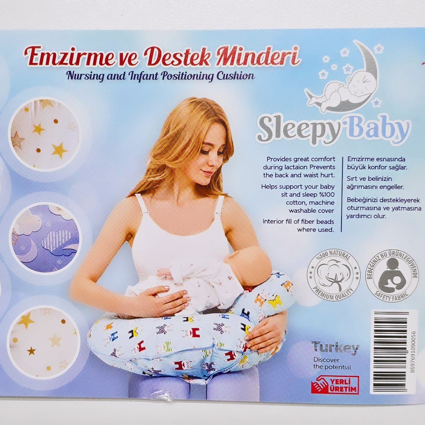 Sleep baby emzirme ve destek minderi