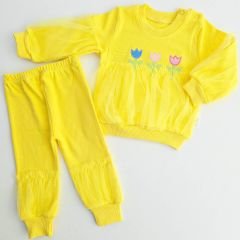 Elci baby gül nakışlı tüllü takım