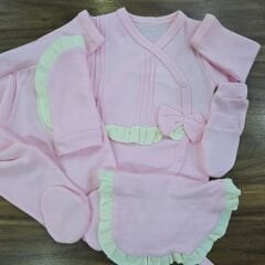 Fırfırlı 5'li yenidoğan takım