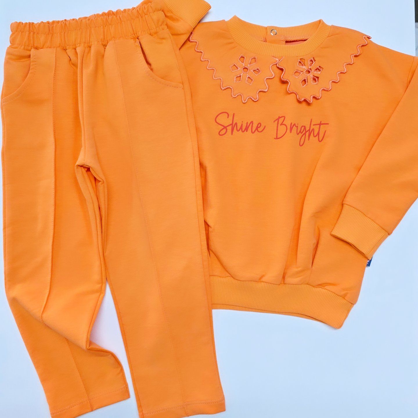 Nazar kids yaka nakışlı takım 7-10 yaş