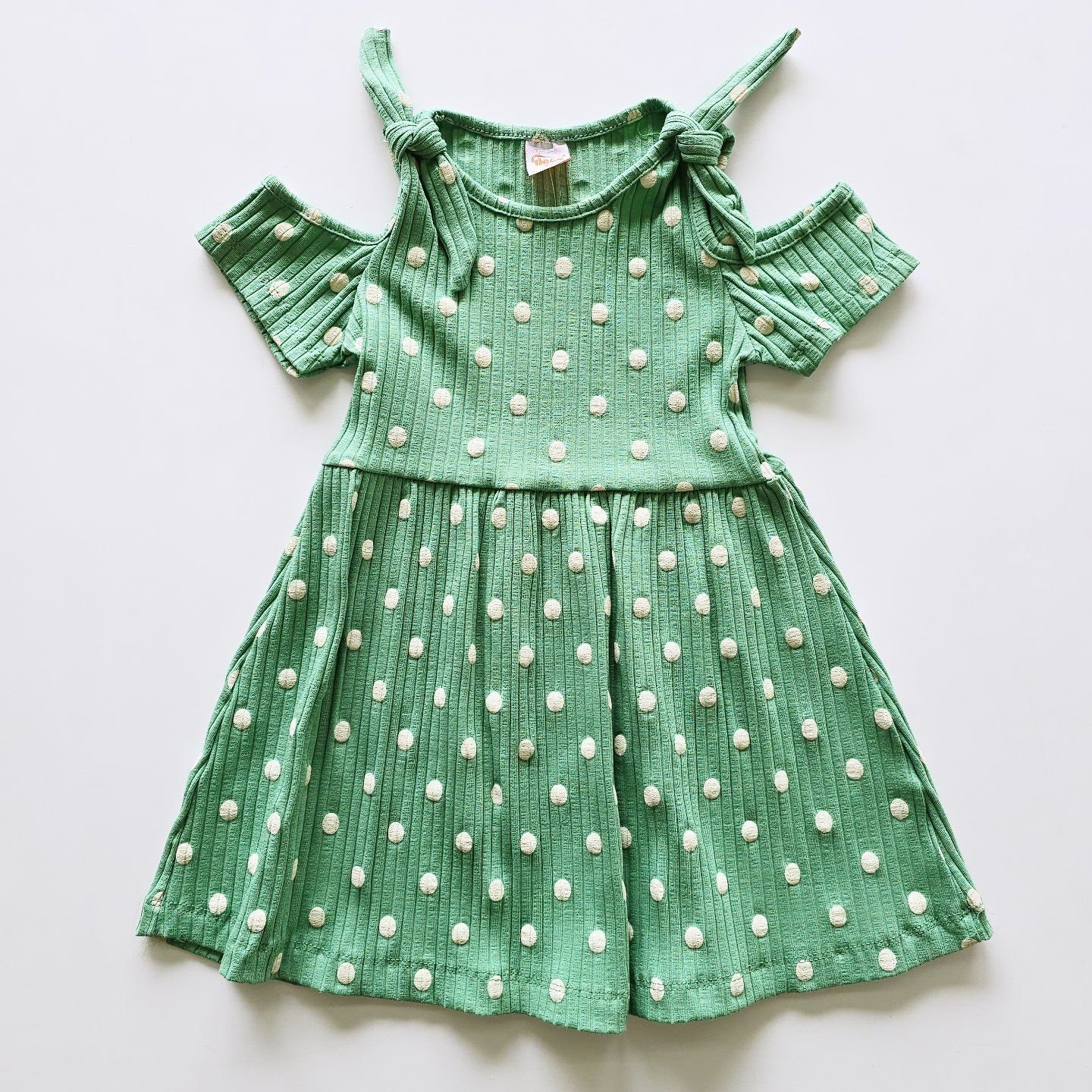 Deco kids fitilli puanlı elbise