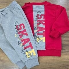 Aslanlı arkasi desenli badili penye takım