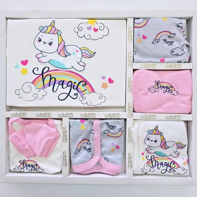 Minixx baby 10'lu hastane çıkış seti 0-3 ay pembe