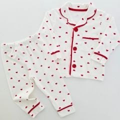 Dolaş baby kalpli pijama takım