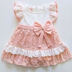Misse kids fiyonklu dantelli elbise